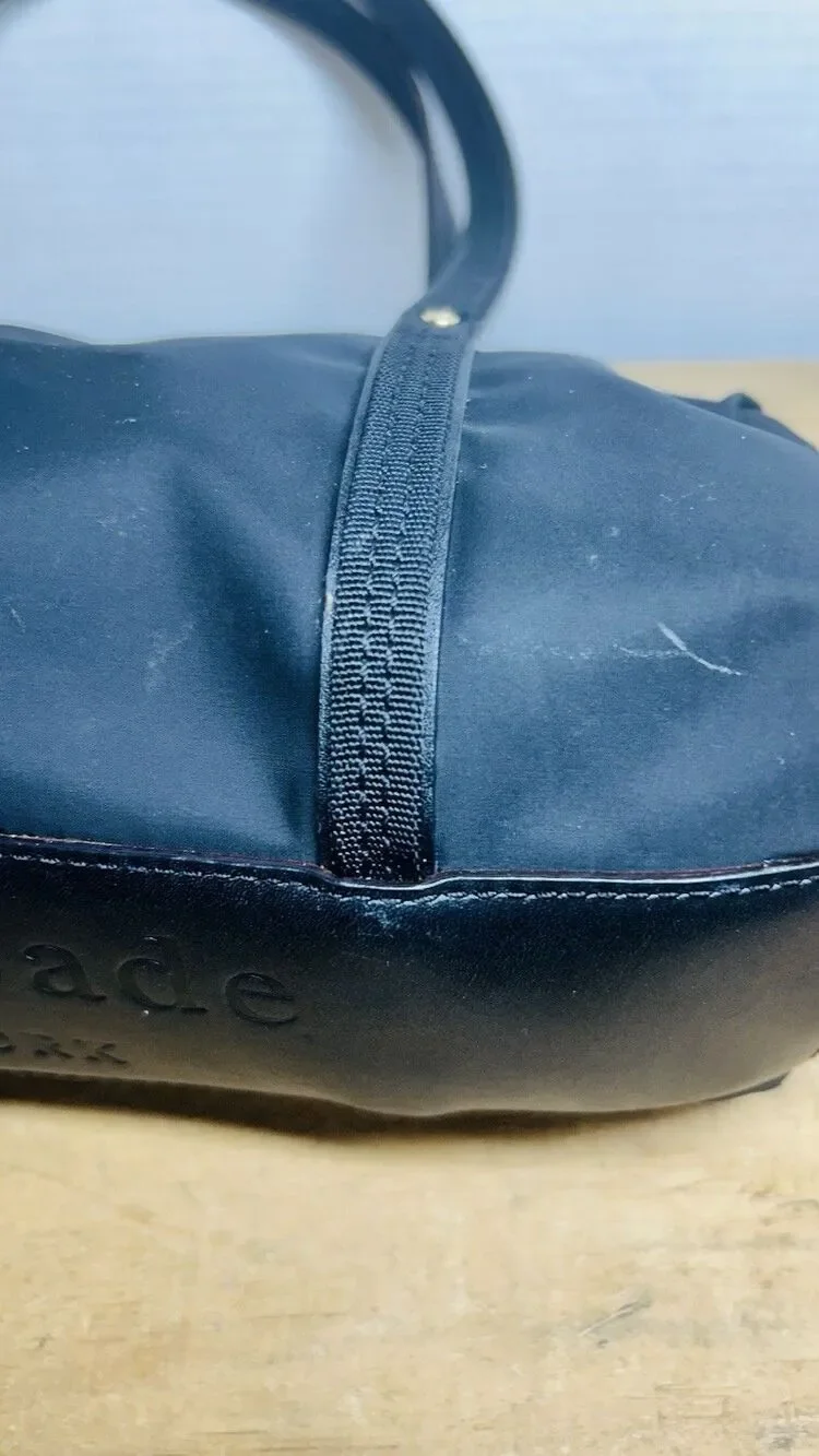 Kate Spade NY Black & Green Nylon Lightweight Shoulder Bag